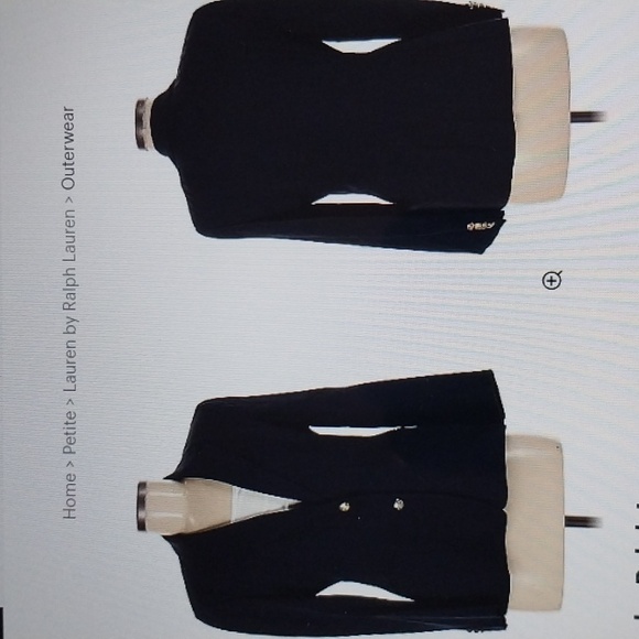 Ralph Lauren Sports Blazer Jacket Classic Navy Gold Buttons Size 6 Petite - Picture 3 of 16